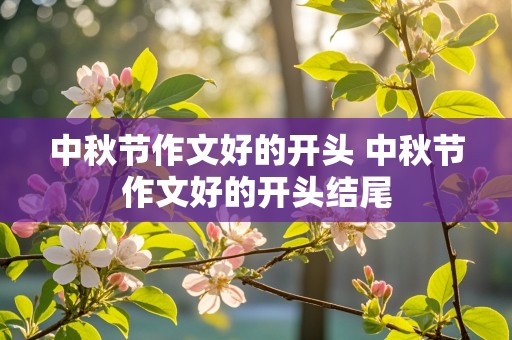 中秋节作文好的开头 中秋节作文好的开头结尾