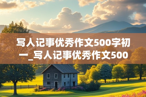 写人记事优秀作文500字初一_写人记事优秀作文500字初一上册