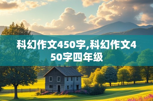 科幻作文450字,科幻作文450字四年级