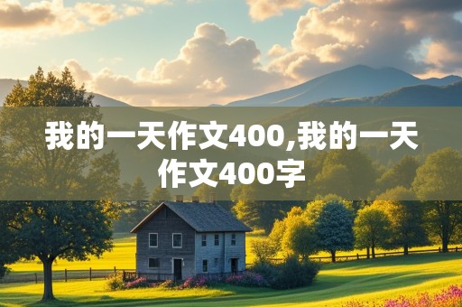 我的一天作文400,我的一天作文400字