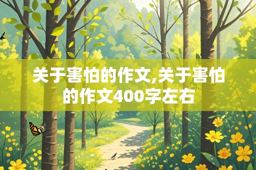 关于害怕的作文,关于害怕的作文400字左右