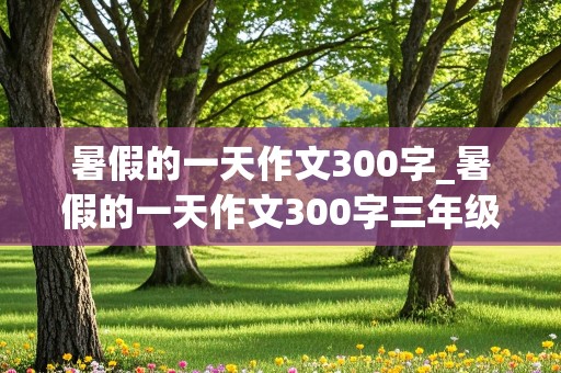 暑假的一天作文300字_暑假的一天作文300字三年级