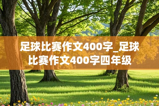 足球比赛作文400字_足球比赛作文400字四年级