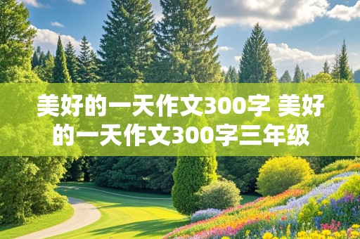 美好的一天作文300字 美好的一天作文300字三年级