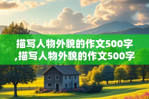 描写人物外貌的作文500字,描写人物外貌的作文500字优秀作文