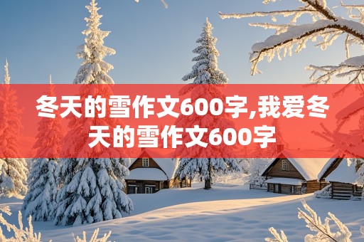 冬天的雪作文600字,我爱冬天的雪作文600字