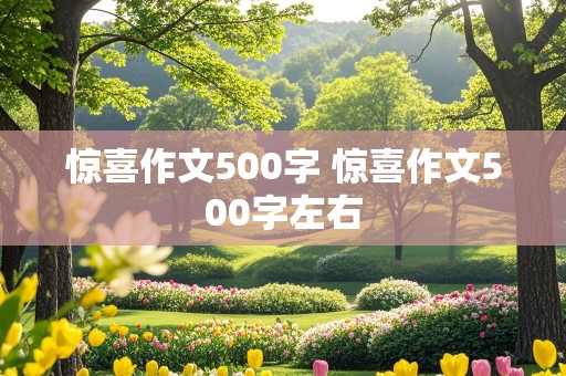 惊喜作文500字 惊喜作文500字左右