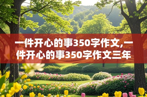 一件开心的事350字作文,一件开心的事350字作文三年级