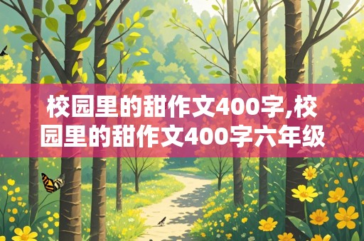 校园里的甜作文400字,校园里的甜作文400字六年级