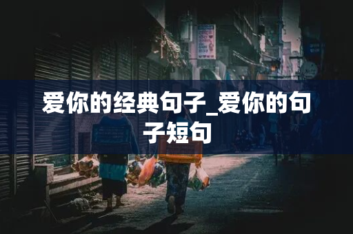 爱你的经典句子_爱你的句子短句