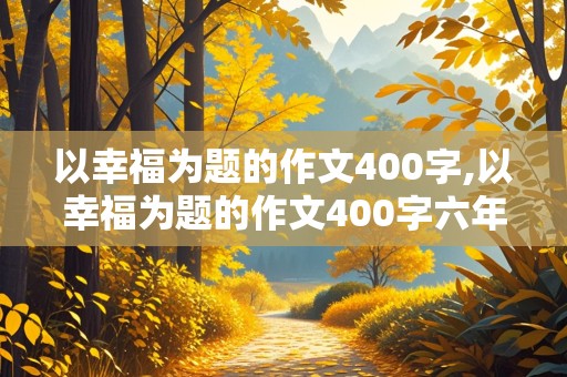 以幸福为题的作文400字,以幸福为题的作文400字六年级