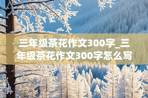 三年级茶花作文300字_三年级茶花作文300字怎么写