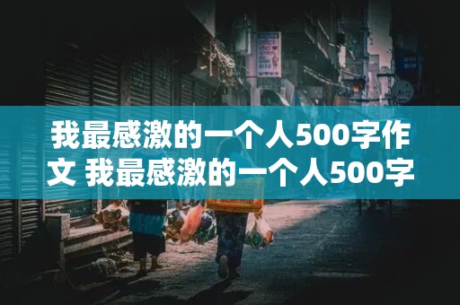 我最感激的一个人500字作文 我最感激的一个人500字作文老师