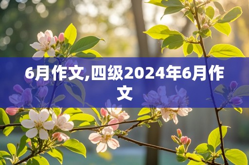 6月作文,四级2024年6月作文