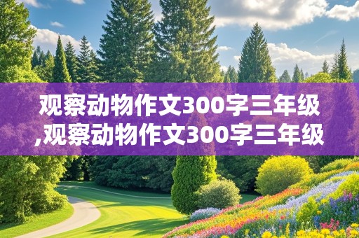 观察动物作文300字三年级,观察动物作文300字三年级上册