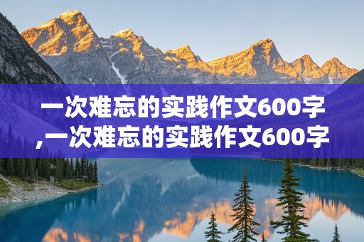 一次难忘的实践作文600字,一次难忘的实践作文600字初一