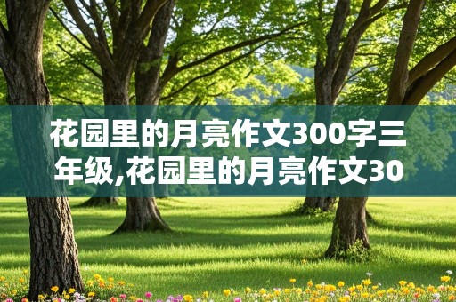 花园里的月亮作文300字三年级,花园里的月亮作文300字三年级想象