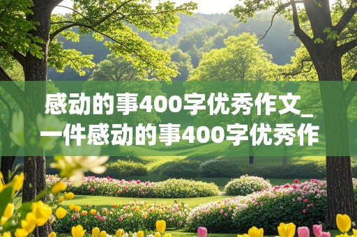 感动的事400字优秀作文_一件感动的事400字优秀作文