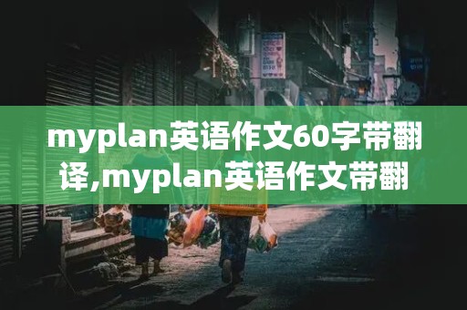 myplan英语作文60字带翻译,myplan英语作文带翻译40字