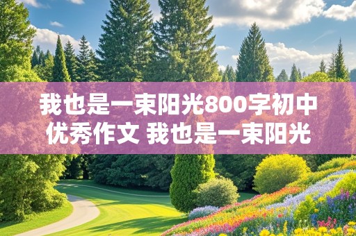 我也是一束阳光800字初中优秀作文 我也是一束阳光800字初中优秀作文记叙文