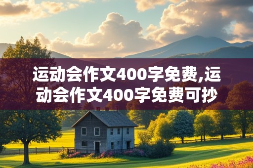 运动会作文400字免费,运动会作文400字免费可抄