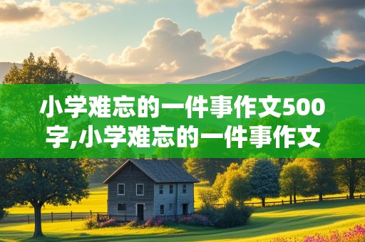 小学难忘的一件事作文500字,小学难忘的一件事作文500字六年级