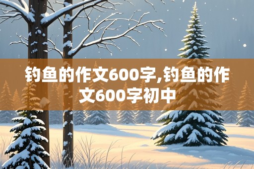 钓鱼的作文600字,钓鱼的作文600字初中