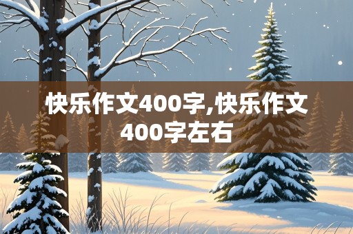 快乐作文400字,快乐作文400字左右