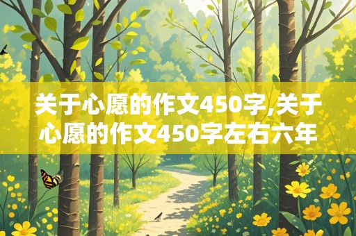 关于心愿的作文450字,关于心愿的作文450字左右六年级