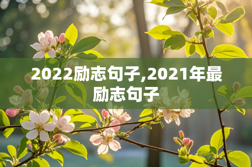 2022励志句子,2021年最励志句子