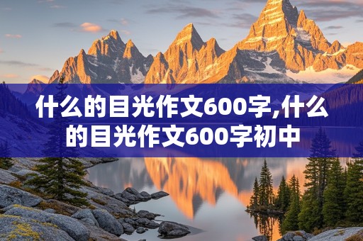 什么的目光作文600字,什么的目光作文600字初中