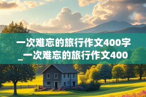 一次难忘的旅行作文400字_一次难忘的旅行作文400字四年级