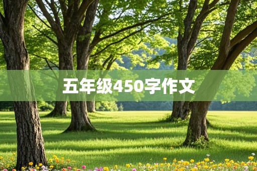 五年级450字作文