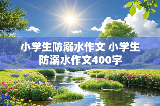 小学生防溺水作文 小学生防溺水作文400字