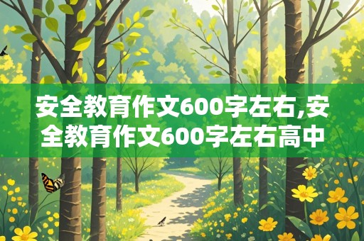 安全教育作文600字左右,安全教育作文600字左右高中