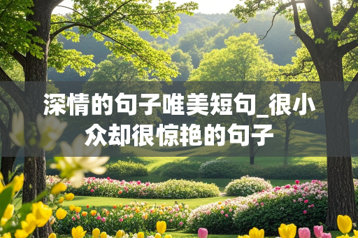 深情的句子唯美短句_很小众却很惊艳的句子