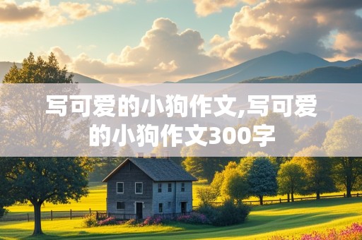 写可爱的小狗作文,写可爱的小狗作文300字