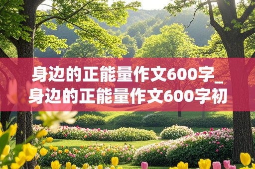 身边的正能量作文600字_身边的正能量作文600字初中