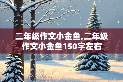 二年级作文小金鱼,二年级作文小金鱼150字左右