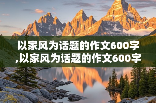 以家风为话题的作文600字,以家风为话题的作文600字初中