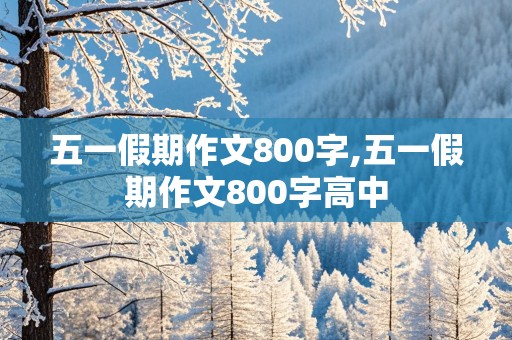 五一假期作文800字,五一假期作文800字高中