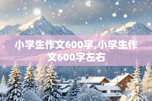 小学生作文600字,小学生作文600字左右