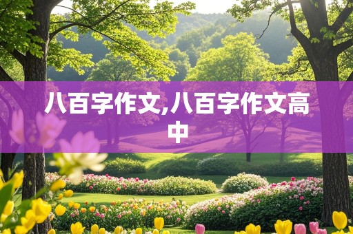 八百字作文,八百字作文高中