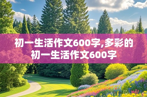 初一生活作文600字,多彩的初一生活作文600字