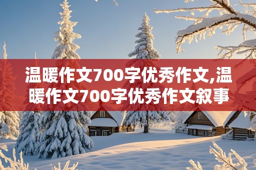 温暖作文700字优秀作文,温暖作文700字优秀作文叙事