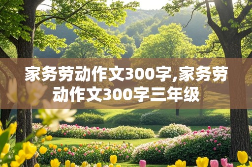 家务劳动作文300字,家务劳动作文300字三年级