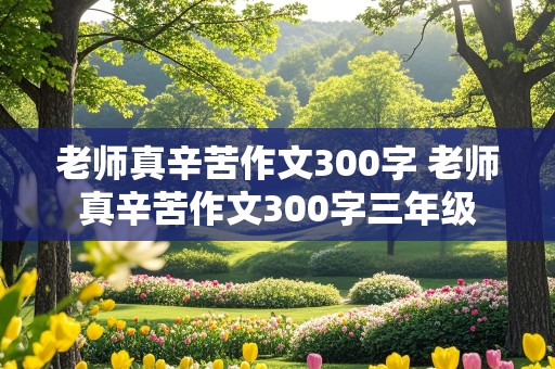 老师真辛苦作文300字 老师真辛苦作文300字三年级