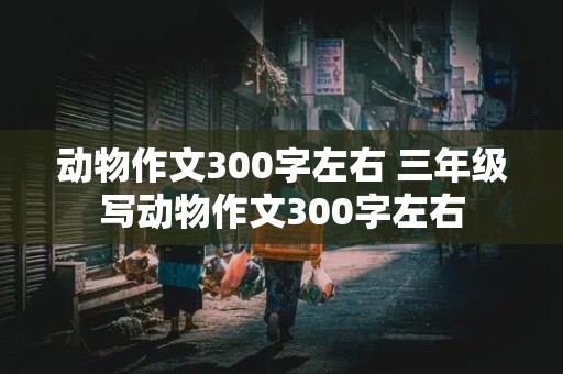 动物作文300字左右 三年级写动物作文300字左右