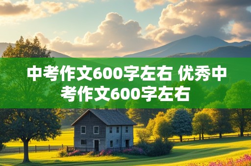 中考作文600字左右 优秀中考作文600字左右