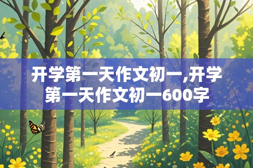 开学第一天作文初一,开学第一天作文初一600字